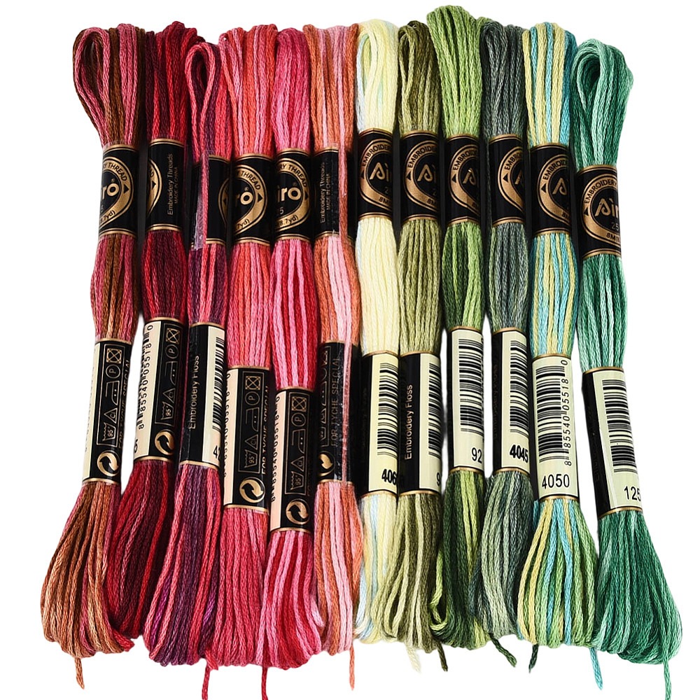 Embroidery Floss Thread - 105 ярдов ниток для вышивания, 6-слойные