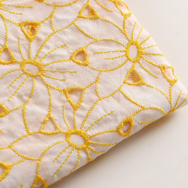 Sewing Eyelet Fabric - 100% хлопковая вышитая кружевная ткань с