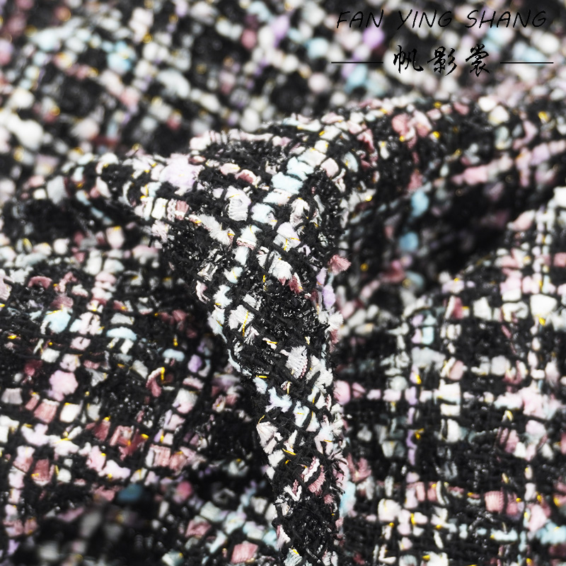 Sewing Tweed Fabric - Твидовая ткань в черную клетку 2025