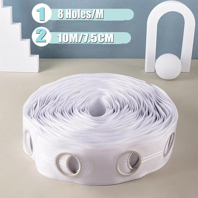 Лента для штор с люверсами 10м – обзор и цена Sewing Eyelet Fabric