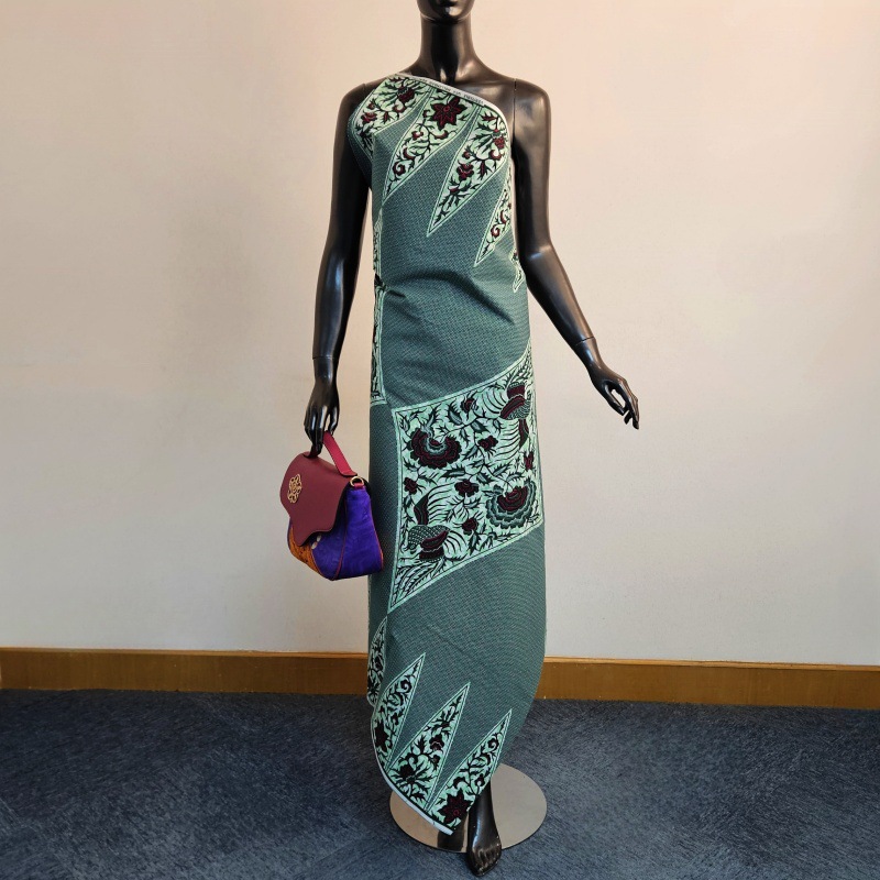 6 ярдов длинная серо-зеленая х – обзор и цена Sewing Batik Fabric