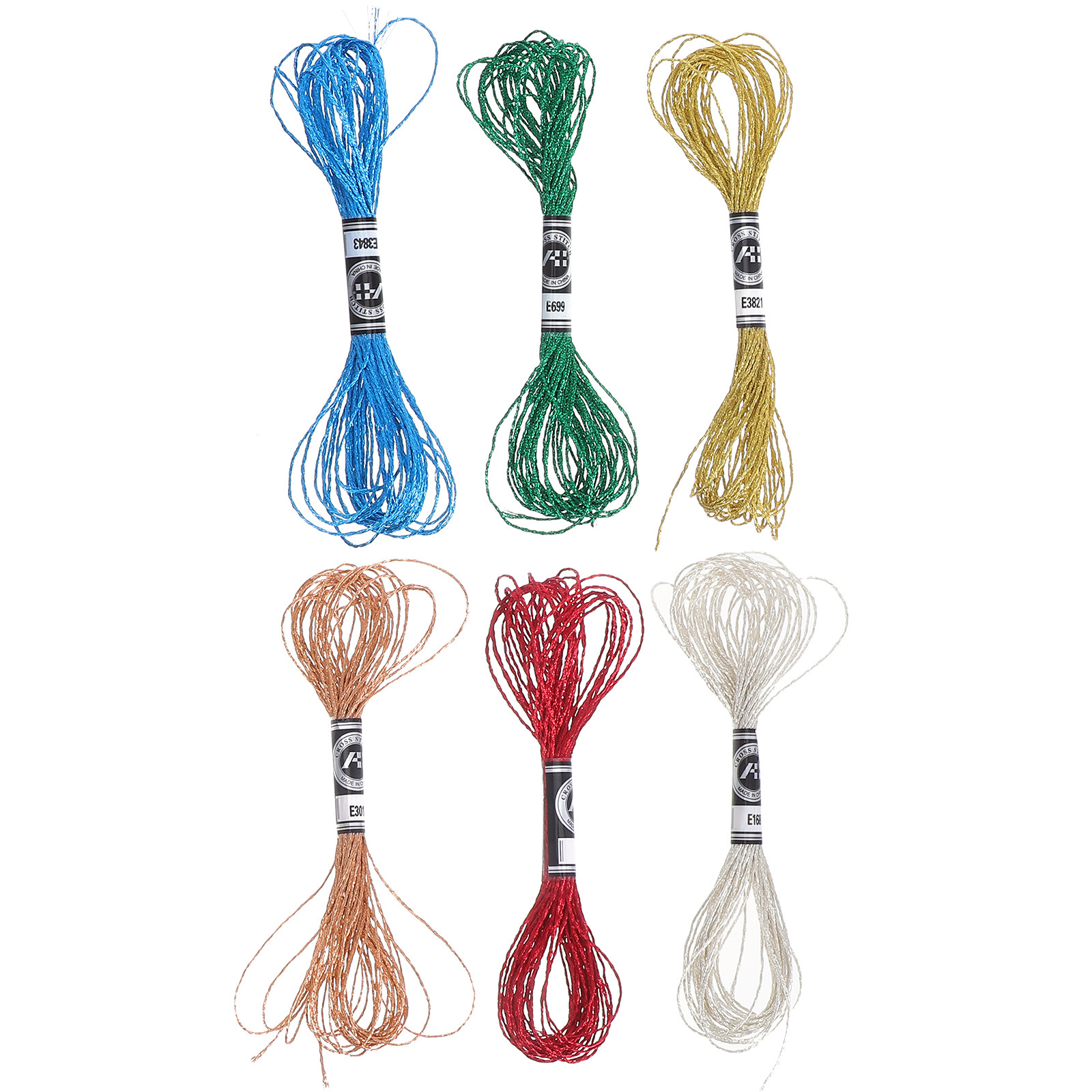 6 шт. роскошной металлизирован – обзор и цена Embroidery Floss Thread