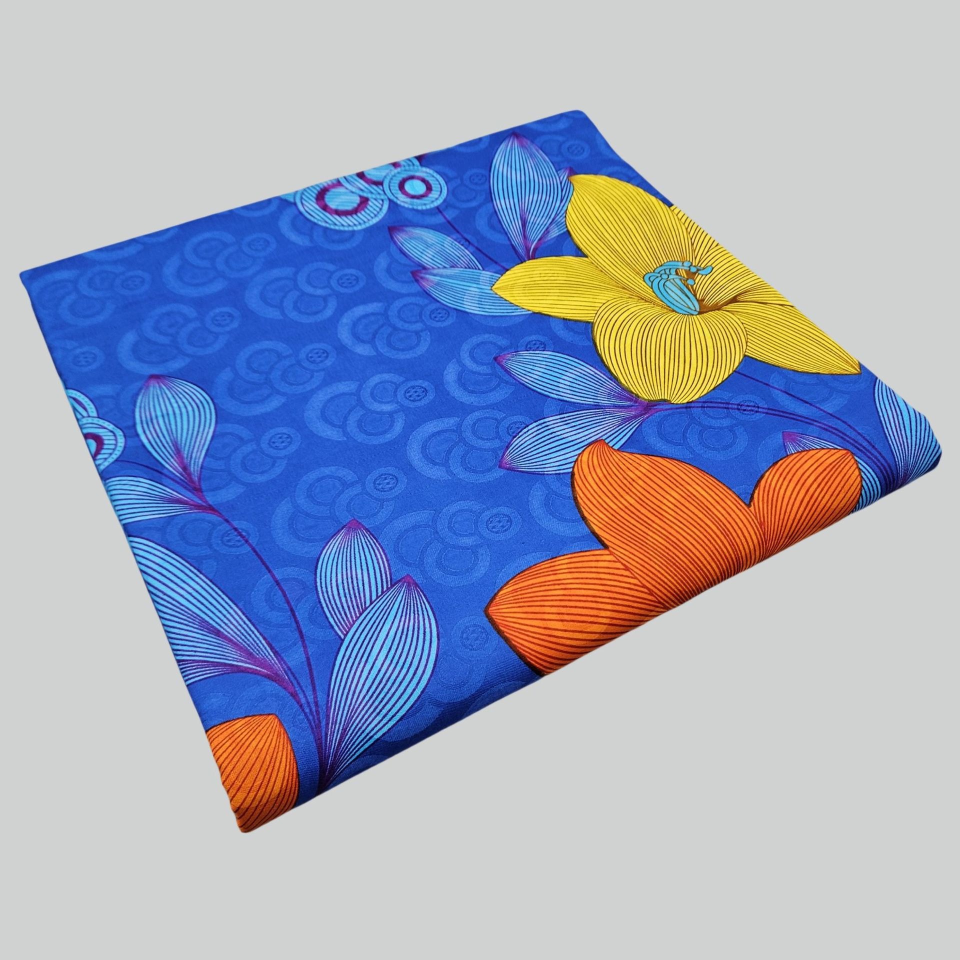 Цветочный принт на фиолетово-с – обзор и цена Sewing Batik Fabric