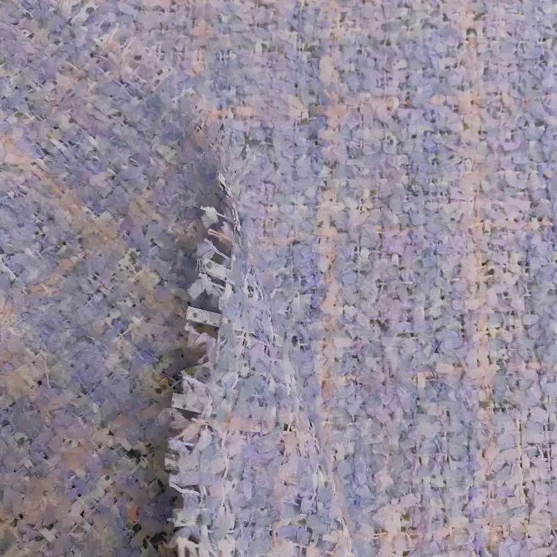 Светло-фиолетовая твидовая тка – обзор и цена Sewing Tweed Fabric