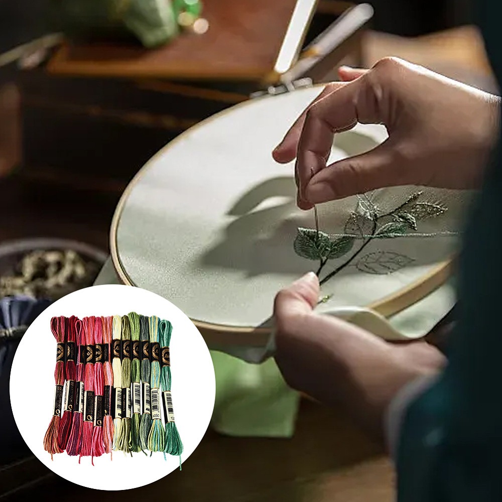 105 ярдов ниток для вышивания, – обзор и цена Embroidery Floss Thread