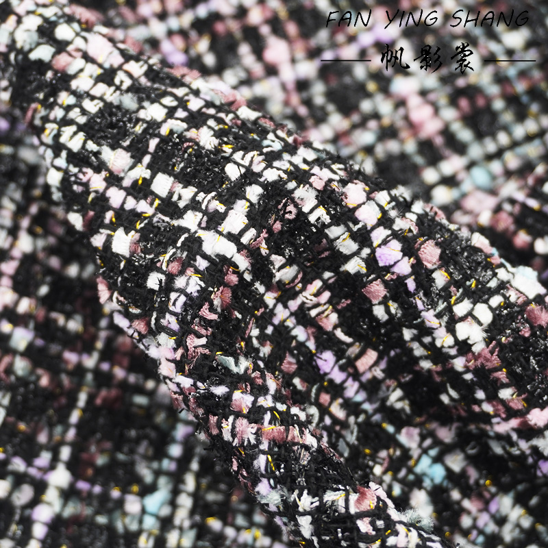 Твидовая ткань в черную клетку – обзор и цена Sewing Tweed Fabric